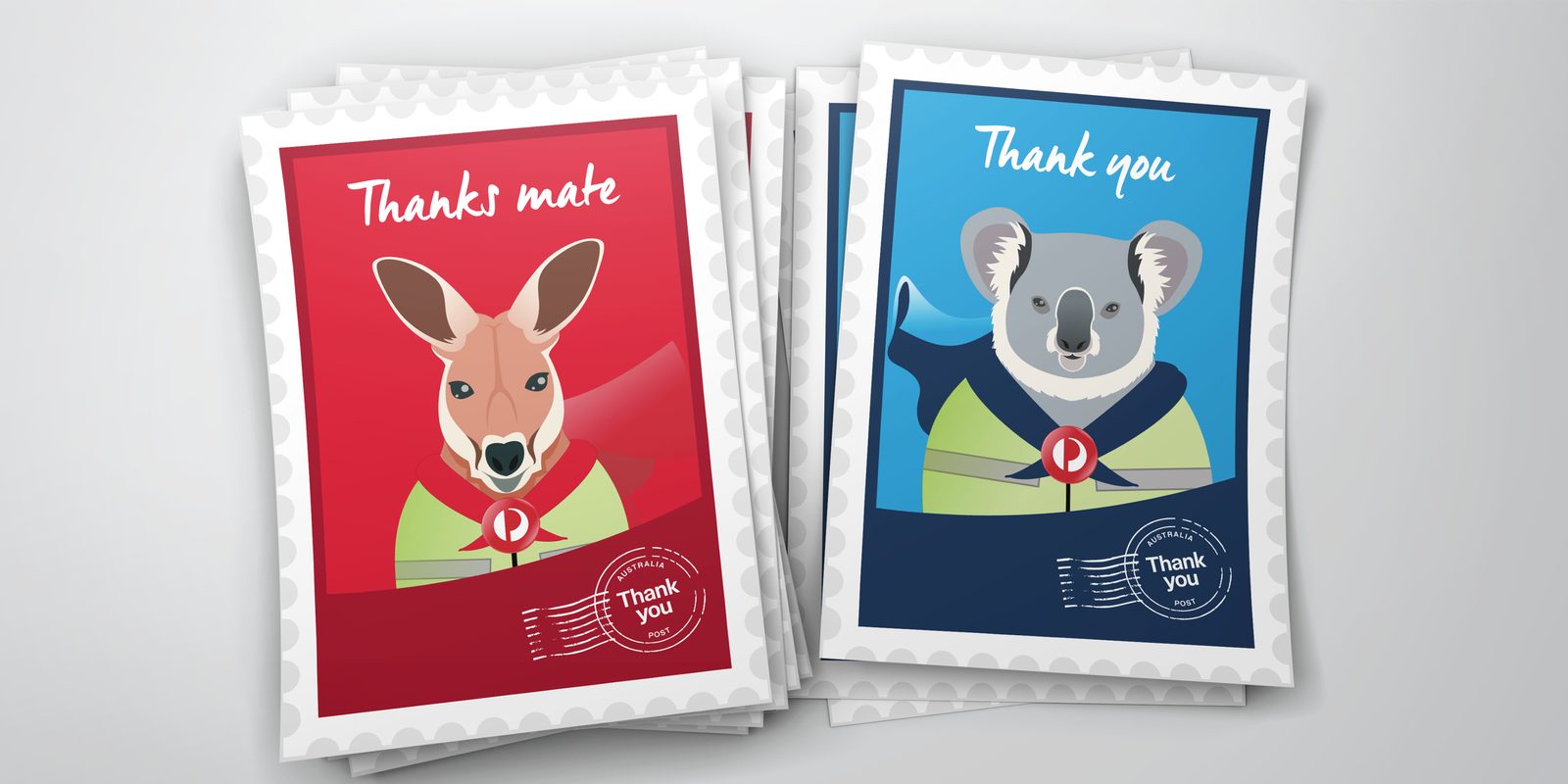 Australia Post thank you cards and direct mail collateral