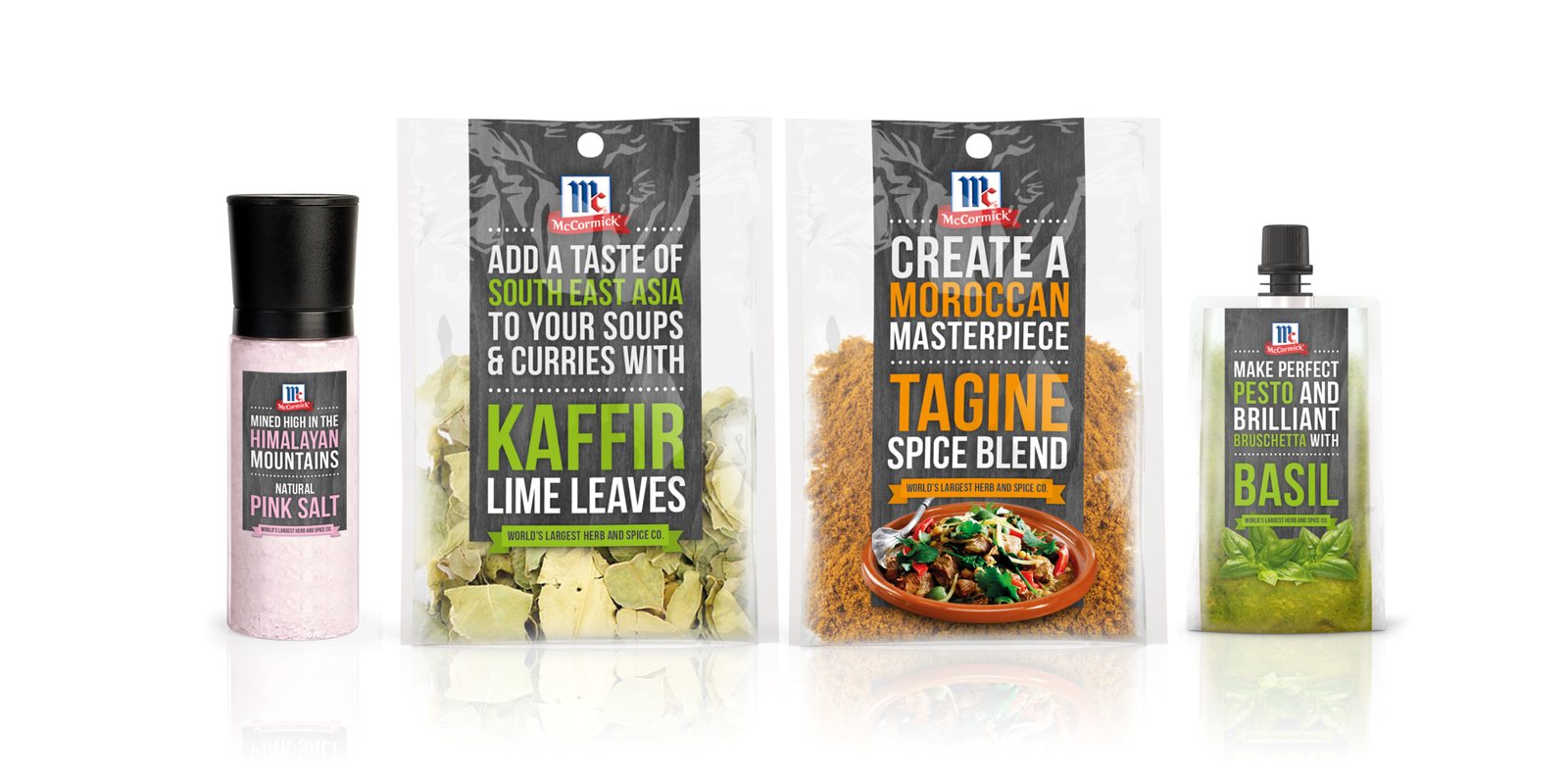 McCormick new product development: spice blends, a grinder and a squeeze pouch