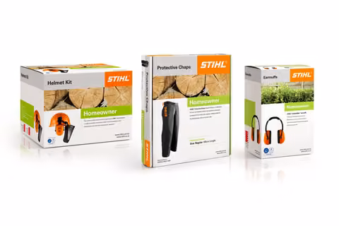 Stihl protective equipment packaging boxes
